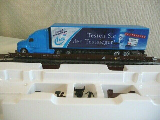 4841 MÄRKLIN HO– Lagevloerwagen+kamion/Low Floor wagen NEW (E2100609)