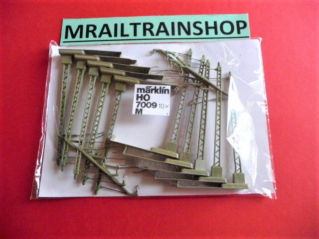 7009 MÄRKLIN HO- 10 x MAST VOOR BOVENLEIDING/POTEAU CATENAIRE (B2200396)