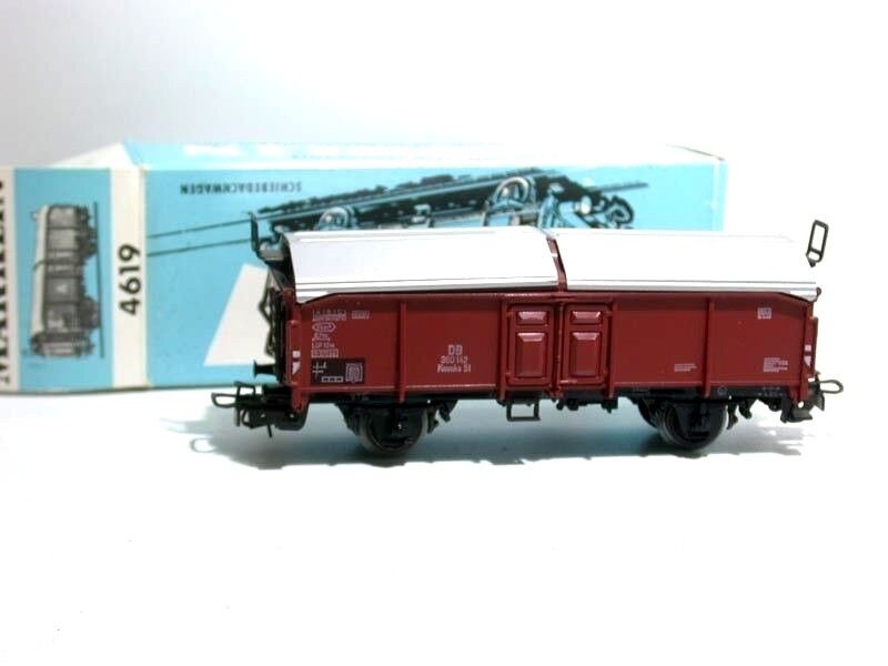 4619 Märklin HO - Schuifdakwagen/Wagon à porte coulissant OVP (C2100660)