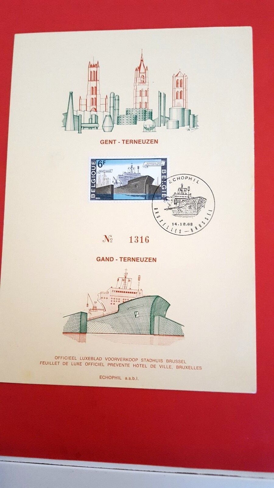 MK1479 - Maximumkaart/Carte maximum kaart - Zeekanaal Gent/Canal maritime Gand