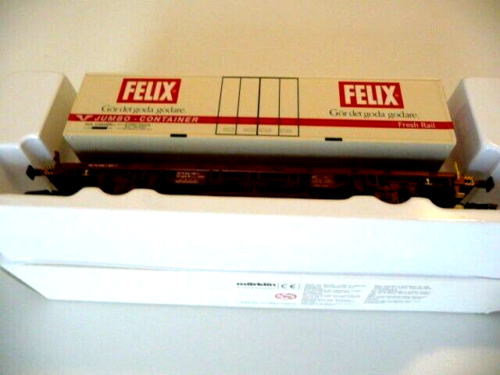 47721 MÄRKLIN HO – Containerwagen "FELIX"/Wagon container FELIX OVP (C2200665)