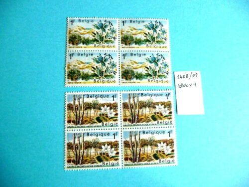 COB 1408/09 Blok x 4 - Belgie - Belgique - Postzegels- Timbres postfris/Neuf **