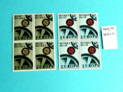 COB 1415/16 Blok x 4 - Belgie - Belgique - Postzegels- Timbres postfris/Neuf **