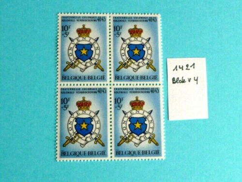 COB 1421 Blok x 4 - Belgie - Belgique -Postzegels - Timbres postfris/Neuf **