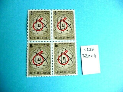 COB 1383 Blok x 4 - Belgie - Belgique - Postzegels- Timbres postfris/Neuf **