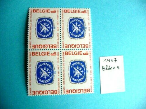 COB 1407 Blok x 4 - Belgie - Belgique - Postzegels- Timbres postfris/Neuf **