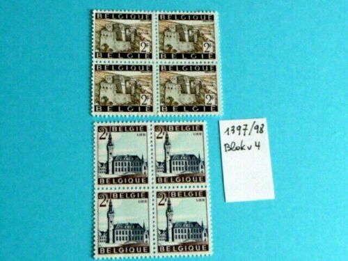 COB 1397/98 Blok x 4 - Belgie - Belgique -Postzegels - Timbres postfris/Neuf **