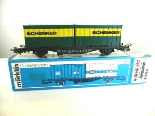 4764 MÄRKLIN HO – Containerwagen "Schenker"/Wagon container OVP (C2200733)