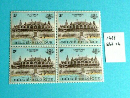 COB 1418 Blok x 4 - Belgie - Belgique -Postzegels - Timbres postfris/Neuf **